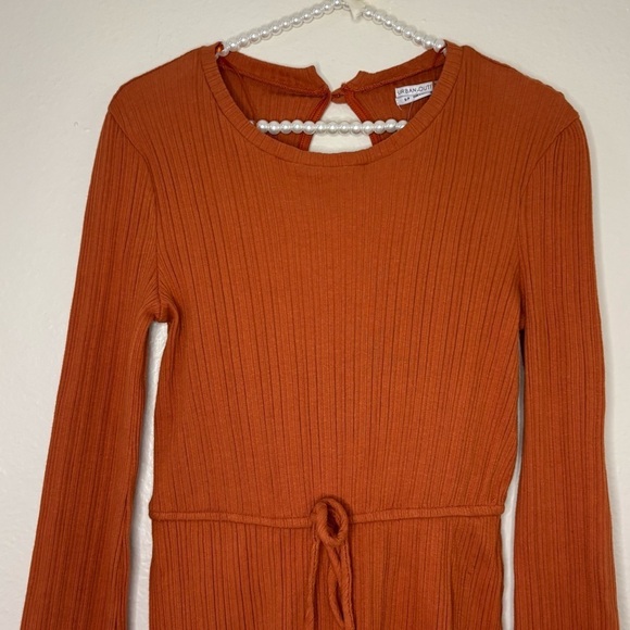 Urban Outfitters Women Orange Knit Long Sleeve Romper NWT - Picture 9 of 12